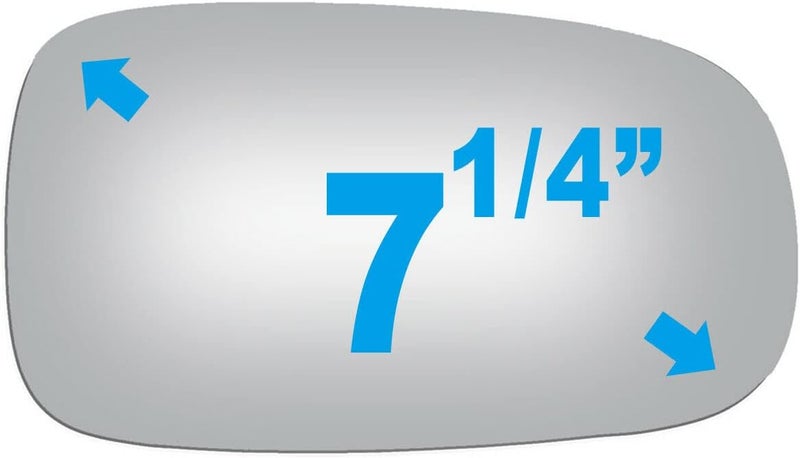 Adanz Mirror Glass fit for 2003-2011 Saab 9-3 2003-2009 Saab 9-5 2010-2011 Saab 9-3X Passenger Right Side RH Non Heated With Adhesives - Image 3